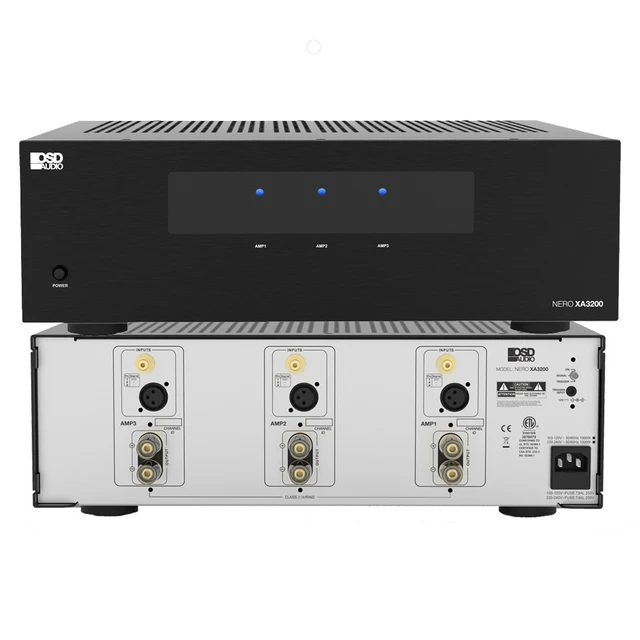 OSD Nero XA3200 – многоканальный (3х) усилитель для домашнего кинотеатра, 165 Вт/канал на 8 Ом, аудиофильский класс H