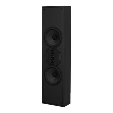 S82 MK2 — настенная акустическая система для домашнего кинотеатра, два 8-дюймовых НЧ-динамика с диффузором из волокна, массив из трех твитеров, специальный кроссовер