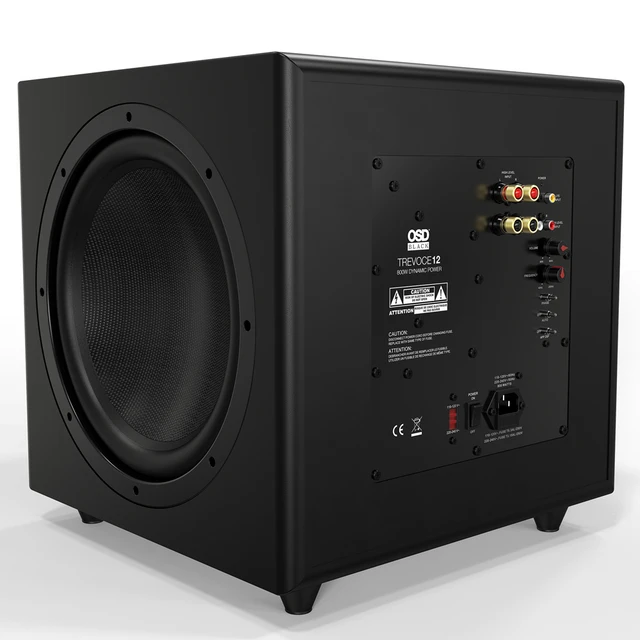 OSD Trevoce 12 EQ DSP — активный сабвуфер с тремя 12-дюймовыми динамиками, 800 Вт, управление DSP-процессором с помощью приложения, отделка из искусственной кожи