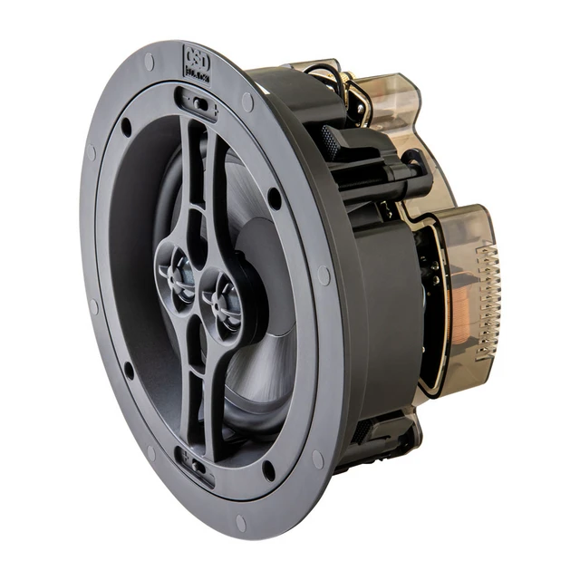 R62DT — 6,5-дюймовая внутрипотолочная АС с двумя звуковыми катушками и 3/4-дюймовыми купольными твитерами из парашютного шелка, серия Black, 1 шт.